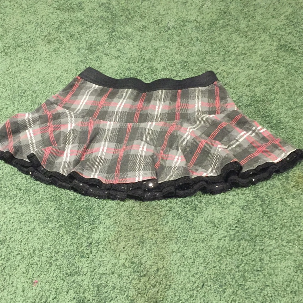 Grey schoolgirl skirt